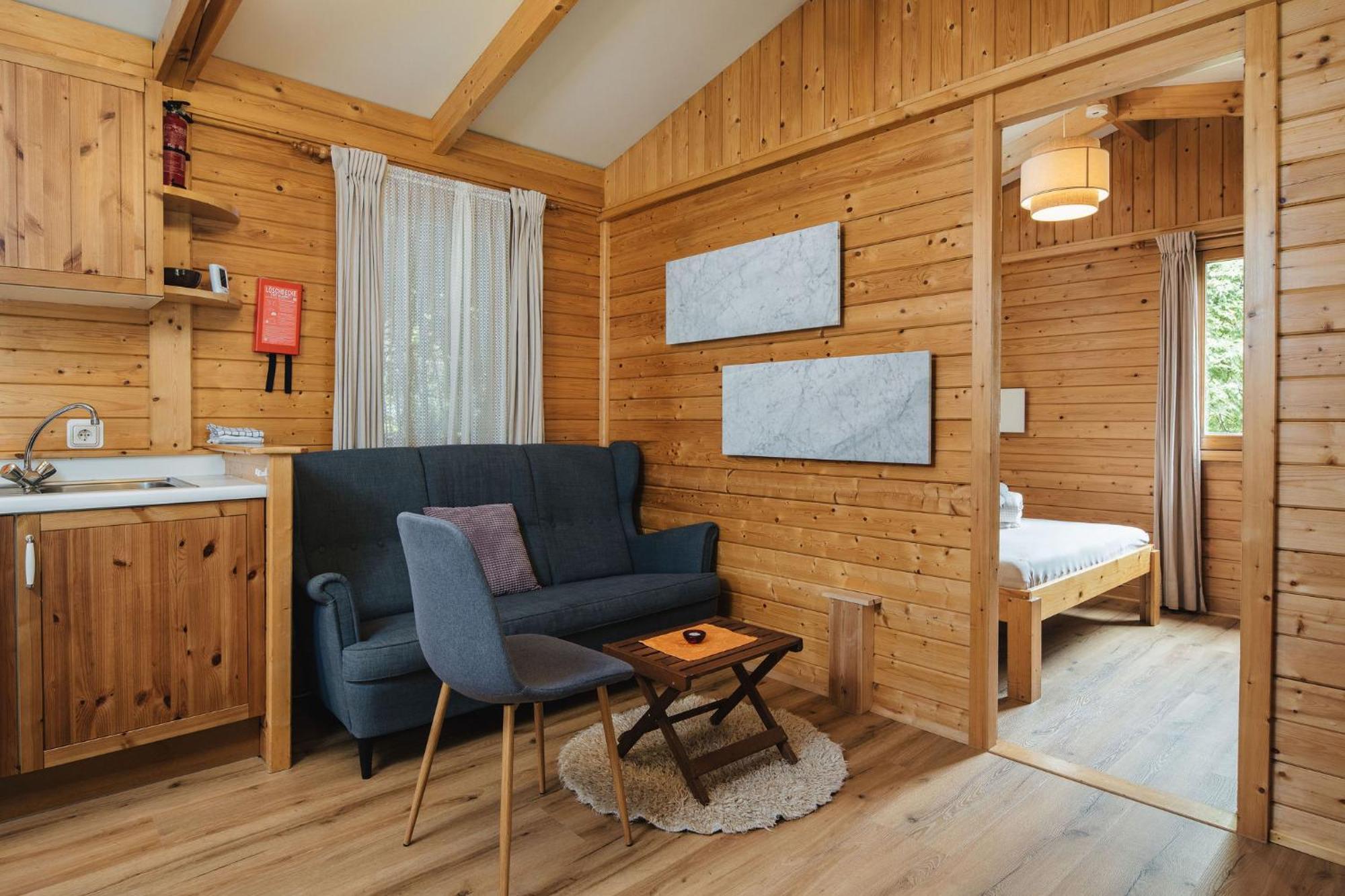Camping Dreilaendereck Blockhuetten & Apartments Ried im Oberinntal Exteriér fotografie