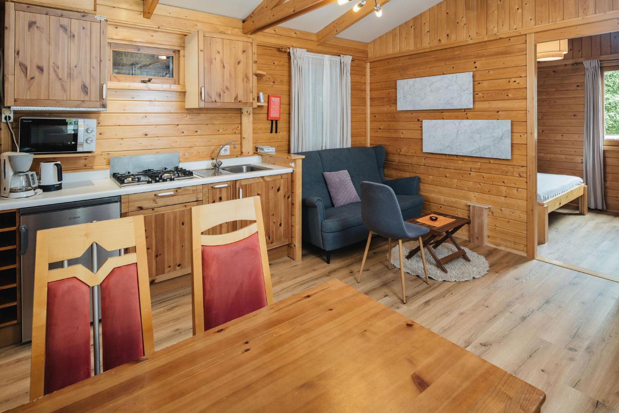Camping Dreilaendereck Blockhuetten & Apartments Ried im Oberinntal Exteriér fotografie